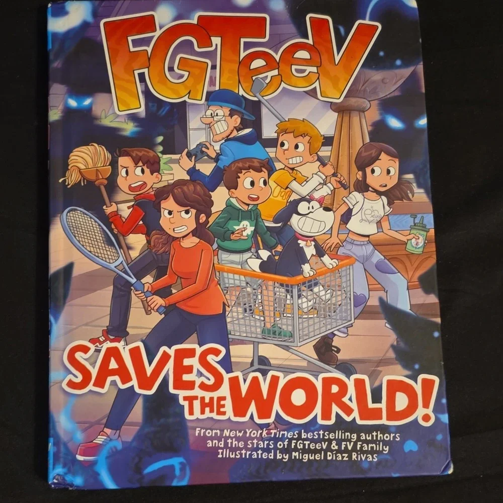 FGTeeV Saves the World! Hardcover Graphic Novel HarperAlley Adventure Humor